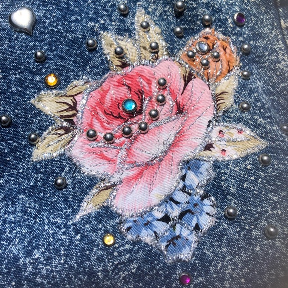 CHELSEA LINE Vintage Acid Wash Blue Denim Jacket - Picture 4 of 6